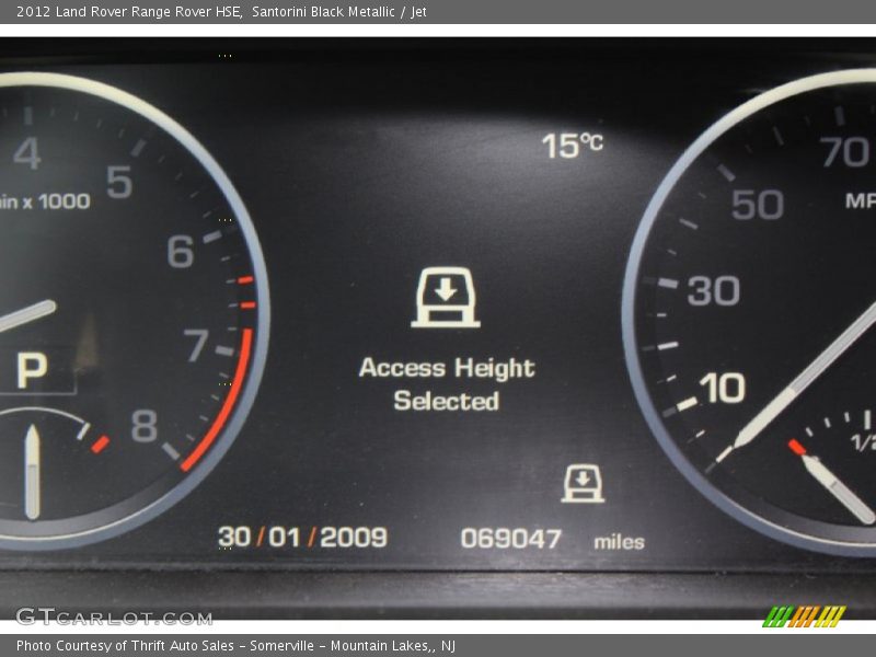 Santorini Black Metallic / Jet 2012 Land Rover Range Rover HSE