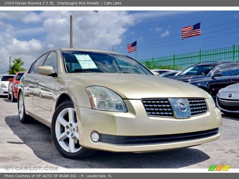 Champagne Mist Metallic / Cafe Latte 2004 Nissan Maxima 3.5 SE