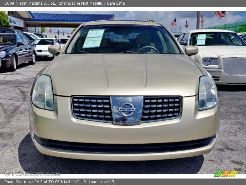 Champagne Mist Metallic / Cafe Latte 2004 Nissan Maxima 3.5 SE