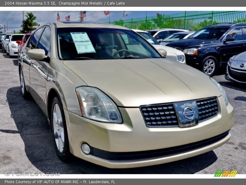 Champagne Mist Metallic / Cafe Latte 2004 Nissan Maxima 3.5 SE