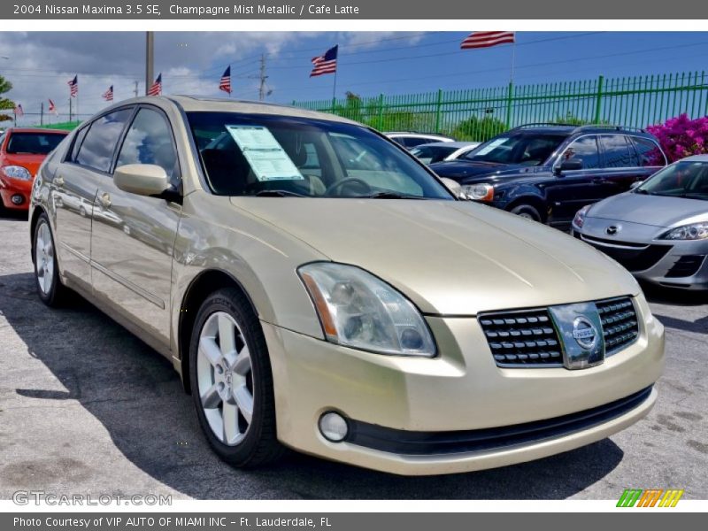 Champagne Mist Metallic / Cafe Latte 2004 Nissan Maxima 3.5 SE