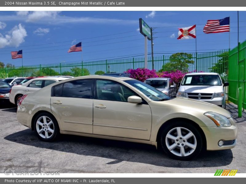 Champagne Mist Metallic / Cafe Latte 2004 Nissan Maxima 3.5 SE