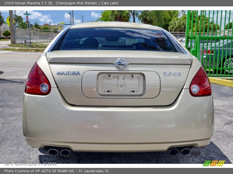 Champagne Mist Metallic / Cafe Latte 2004 Nissan Maxima 3.5 SE