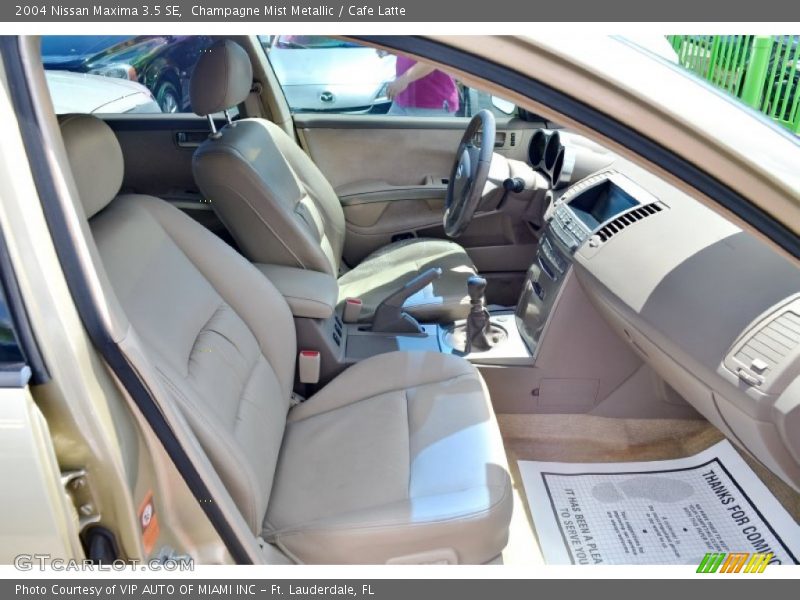 Champagne Mist Metallic / Cafe Latte 2004 Nissan Maxima 3.5 SE