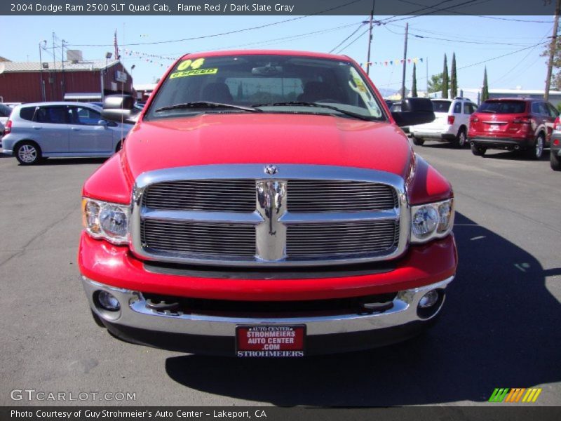 Flame Red / Dark Slate Gray 2004 Dodge Ram 2500 SLT Quad Cab