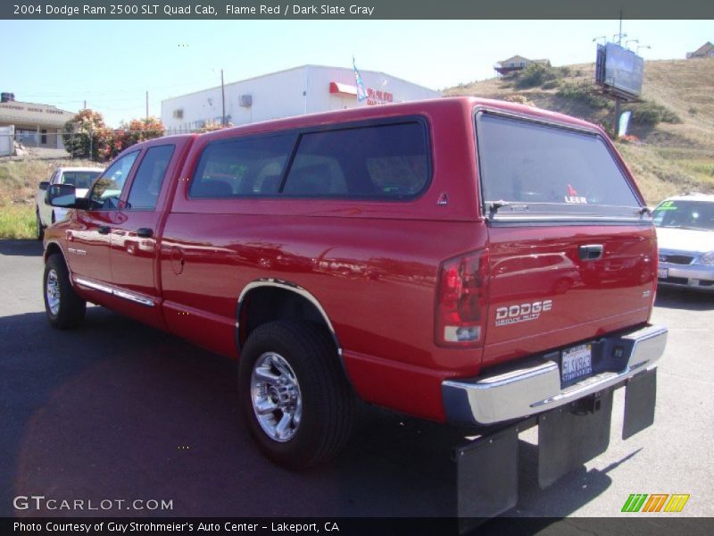 Flame Red / Dark Slate Gray 2004 Dodge Ram 2500 SLT Quad Cab