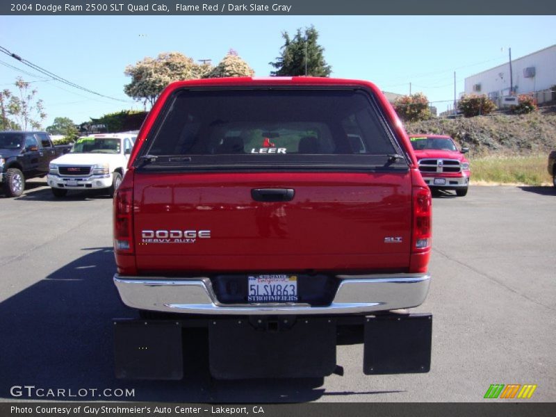 Flame Red / Dark Slate Gray 2004 Dodge Ram 2500 SLT Quad Cab