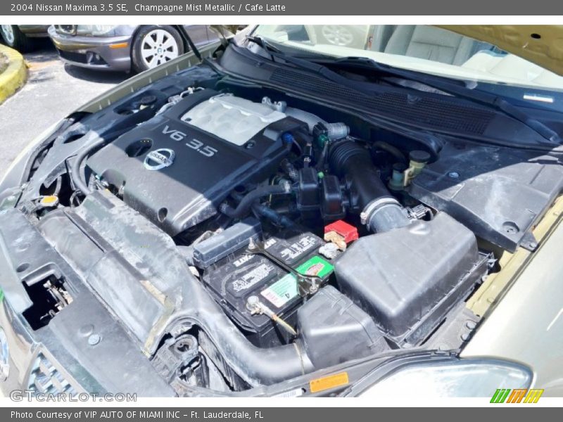 Champagne Mist Metallic / Cafe Latte 2004 Nissan Maxima 3.5 SE