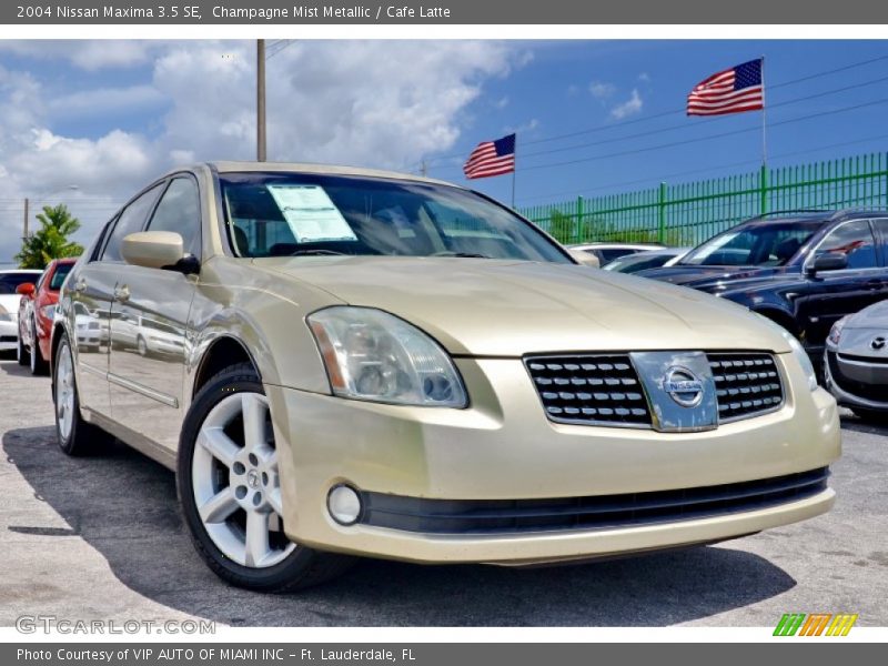 Champagne Mist Metallic / Cafe Latte 2004 Nissan Maxima 3.5 SE