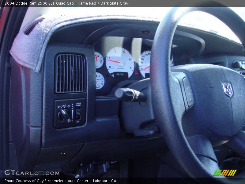 Flame Red / Dark Slate Gray 2004 Dodge Ram 2500 SLT Quad Cab