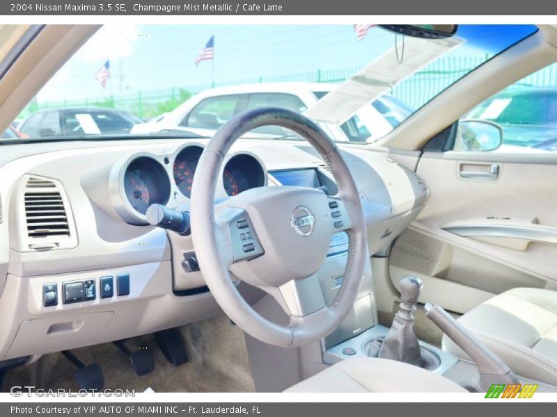 Champagne Mist Metallic / Cafe Latte 2004 Nissan Maxima 3.5 SE