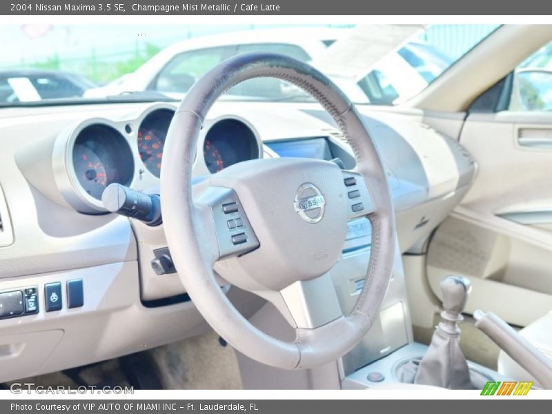 Champagne Mist Metallic / Cafe Latte 2004 Nissan Maxima 3.5 SE