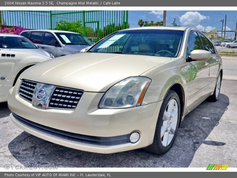Champagne Mist Metallic / Cafe Latte 2004 Nissan Maxima 3.5 SE