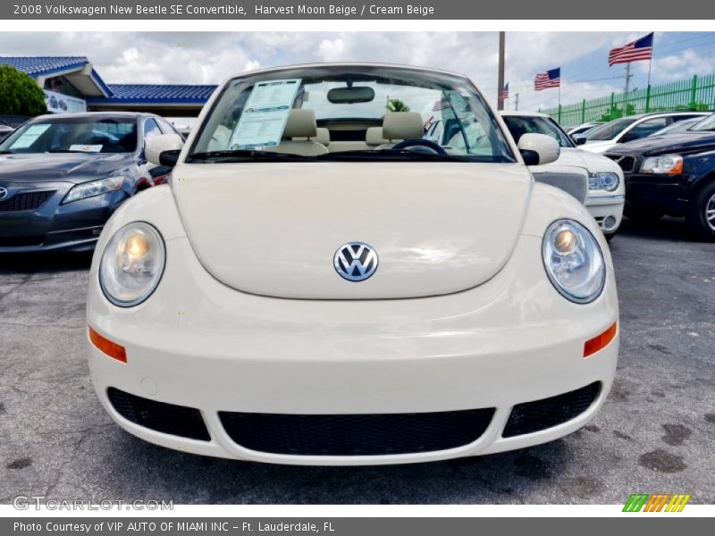 Harvest Moon Beige / Cream Beige 2008 Volkswagen New Beetle SE Convertible