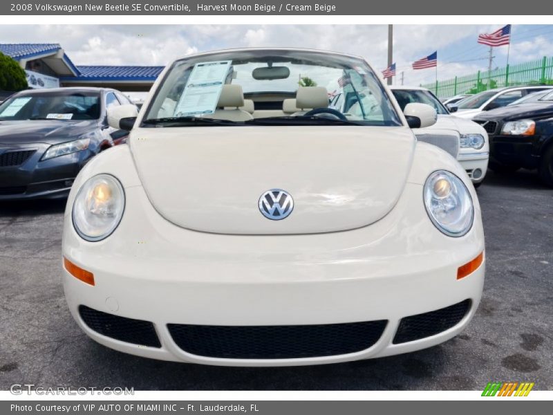 Harvest Moon Beige / Cream Beige 2008 Volkswagen New Beetle SE Convertible