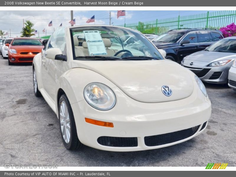 Harvest Moon Beige / Cream Beige 2008 Volkswagen New Beetle SE Convertible