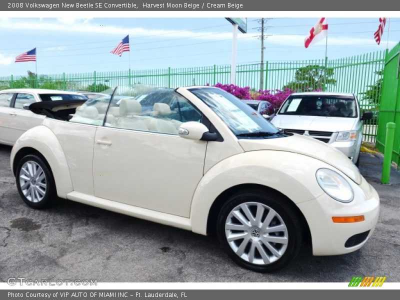 Harvest Moon Beige / Cream Beige 2008 Volkswagen New Beetle SE Convertible