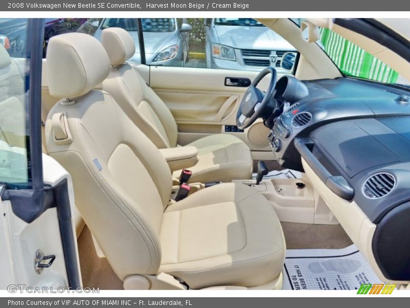 Harvest Moon Beige / Cream Beige 2008 Volkswagen New Beetle SE Convertible