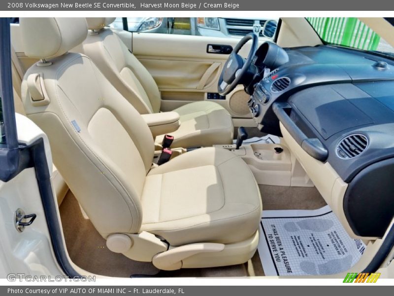Harvest Moon Beige / Cream Beige 2008 Volkswagen New Beetle SE Convertible