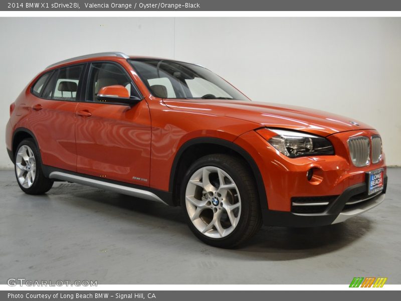 Valencia Orange / Oyster/Orange-Black 2014 BMW X1 sDrive28i