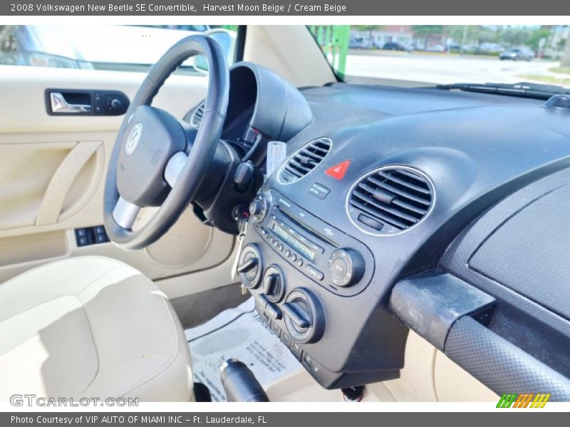 Harvest Moon Beige / Cream Beige 2008 Volkswagen New Beetle SE Convertible