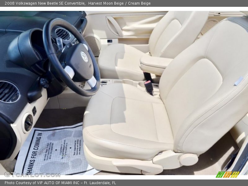 Harvest Moon Beige / Cream Beige 2008 Volkswagen New Beetle SE Convertible