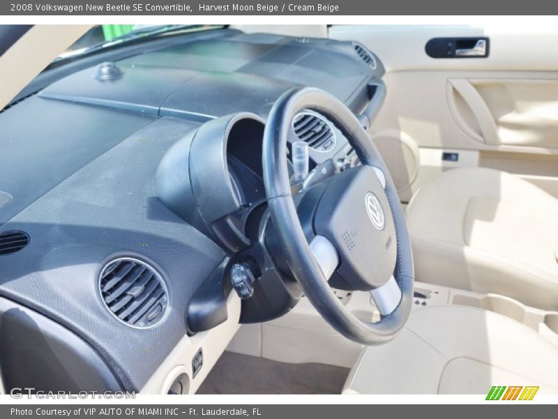 Harvest Moon Beige / Cream Beige 2008 Volkswagen New Beetle SE Convertible