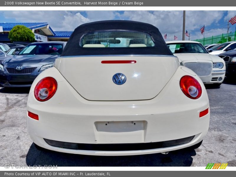 Harvest Moon Beige / Cream Beige 2008 Volkswagen New Beetle SE Convertible