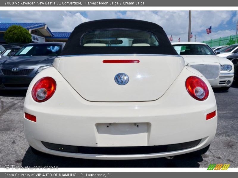 Harvest Moon Beige / Cream Beige 2008 Volkswagen New Beetle SE Convertible