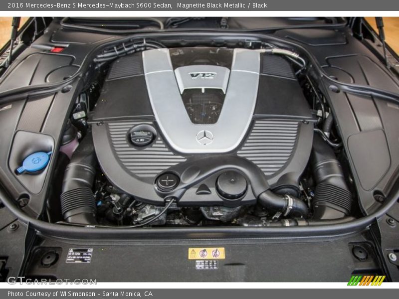  2016 S Mercedes-Maybach S600 Sedan Engine - 6.0 Liter biturbo SOHC 36-Valve V12