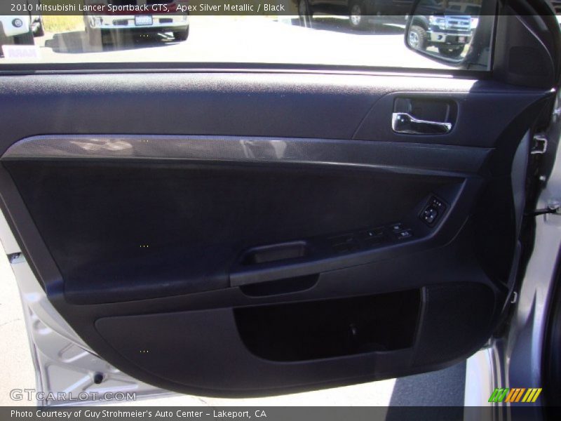 Apex Silver Metallic / Black 2010 Mitsubishi Lancer Sportback GTS