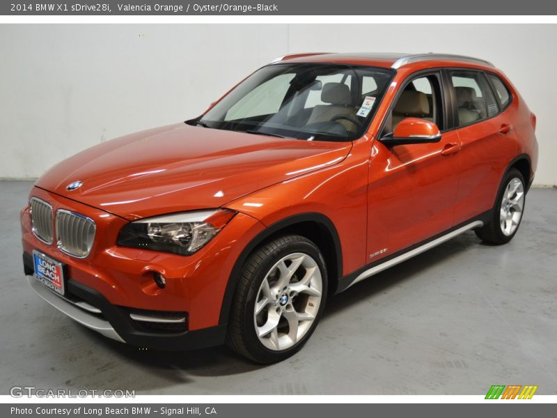 Valencia Orange / Oyster/Orange-Black 2014 BMW X1 sDrive28i