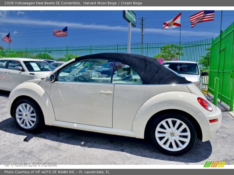 Harvest Moon Beige / Cream Beige 2008 Volkswagen New Beetle SE Convertible