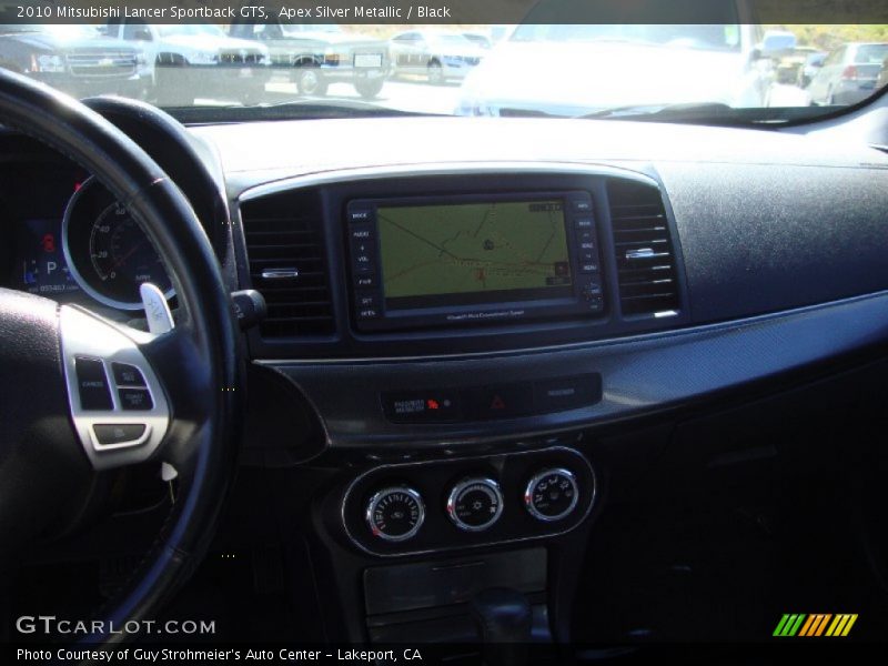 Apex Silver Metallic / Black 2010 Mitsubishi Lancer Sportback GTS