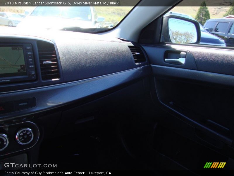 Apex Silver Metallic / Black 2010 Mitsubishi Lancer Sportback GTS