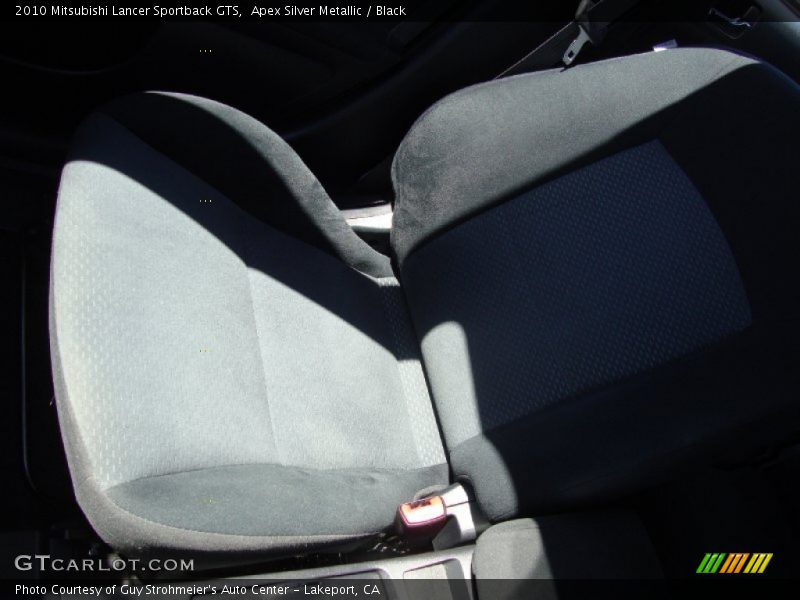 Apex Silver Metallic / Black 2010 Mitsubishi Lancer Sportback GTS
