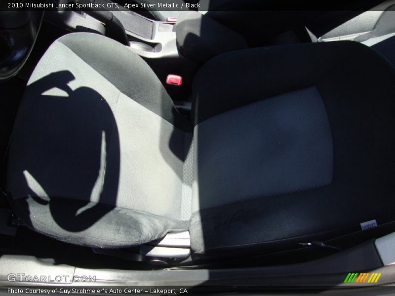 Apex Silver Metallic / Black 2010 Mitsubishi Lancer Sportback GTS
