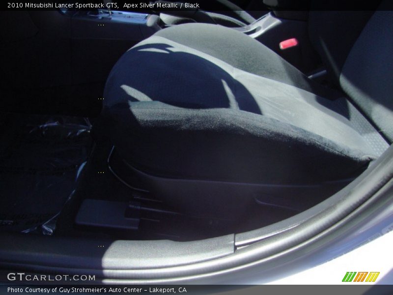 Apex Silver Metallic / Black 2010 Mitsubishi Lancer Sportback GTS
