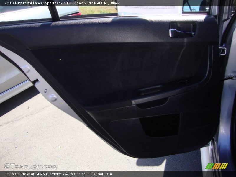 Apex Silver Metallic / Black 2010 Mitsubishi Lancer Sportback GTS
