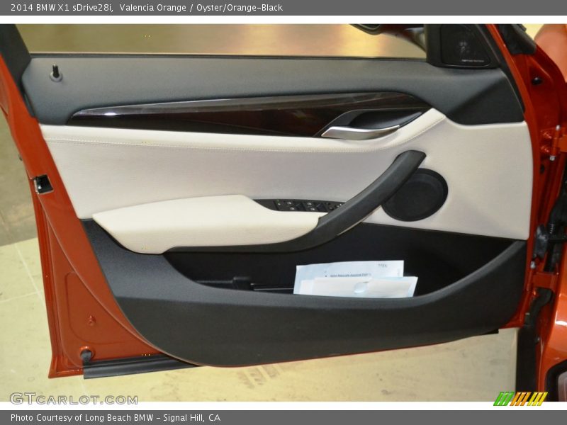 Valencia Orange / Oyster/Orange-Black 2014 BMW X1 sDrive28i