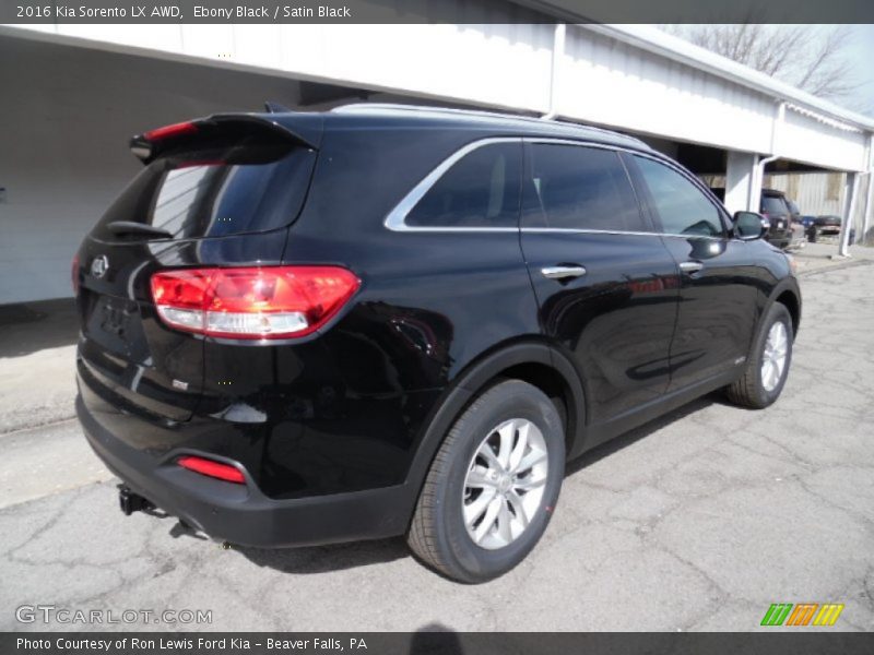 Ebony Black / Satin Black 2016 Kia Sorento LX AWD