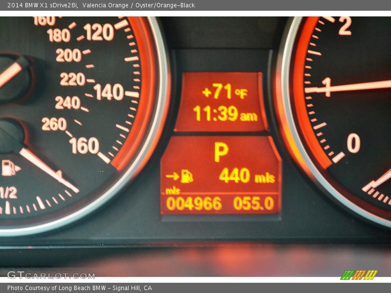 Valencia Orange / Oyster/Orange-Black 2014 BMW X1 sDrive28i