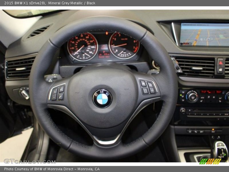 Mineral Grey Metallic / Black 2015 BMW X1 sDrive28i