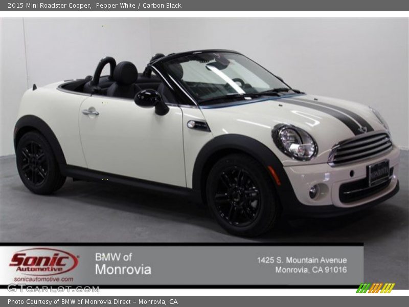 Pepper White / Carbon Black 2015 Mini Roadster Cooper