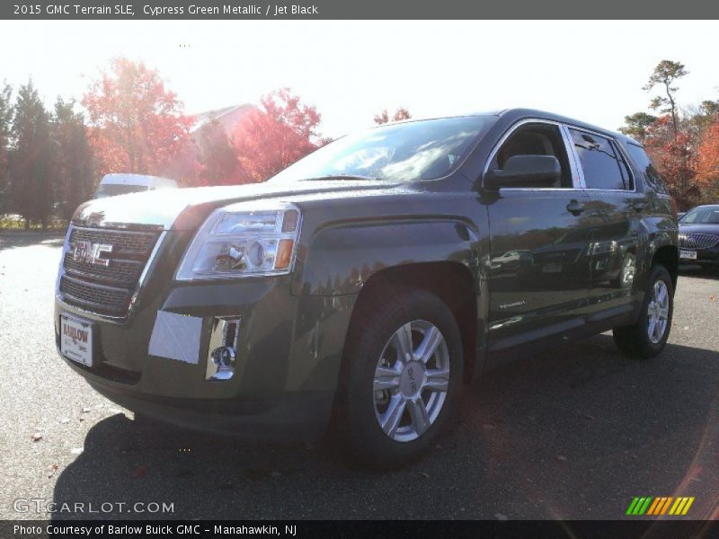 Cypress Green Metallic / Jet Black 2015 GMC Terrain SLE