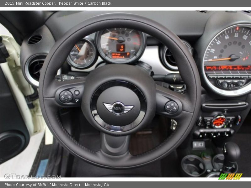Pepper White / Carbon Black 2015 Mini Roadster Cooper