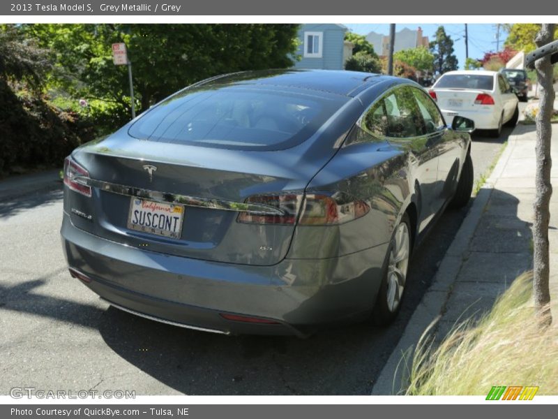 Grey Metallic / Grey 2013 Tesla Model S