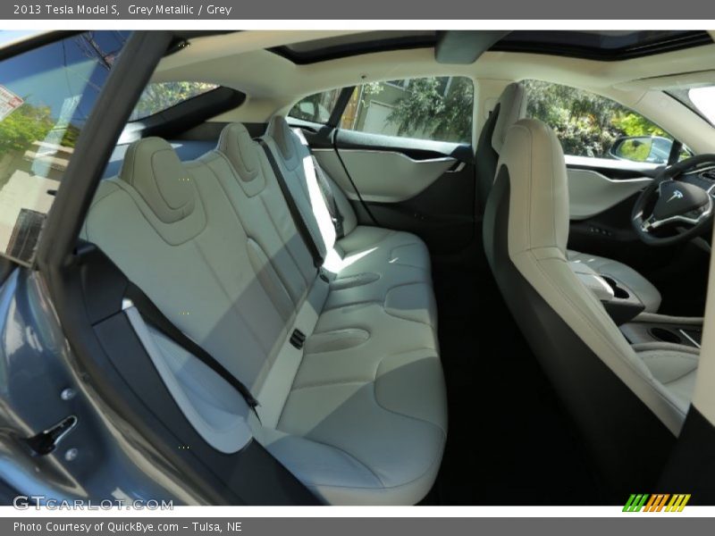 Rear Seat of 2013 Model S 