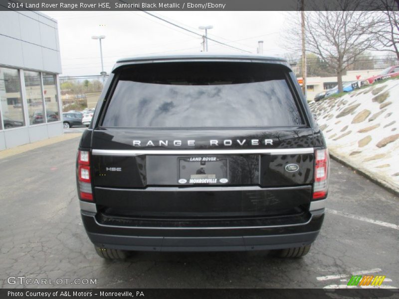 Santorini Black Metallic / Ebony/Ebony 2014 Land Rover Range Rover HSE