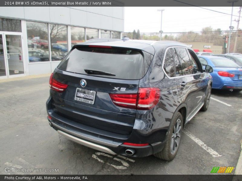 Imperial Blue Metallic / Ivory White 2014 BMW X5 xDrive35i